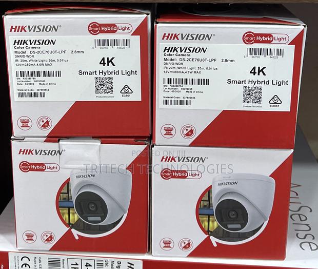 Hikvision Ds-2ce76u0t-LPF 8mp Analog Fullcolor Indoor Camera · Photo 2