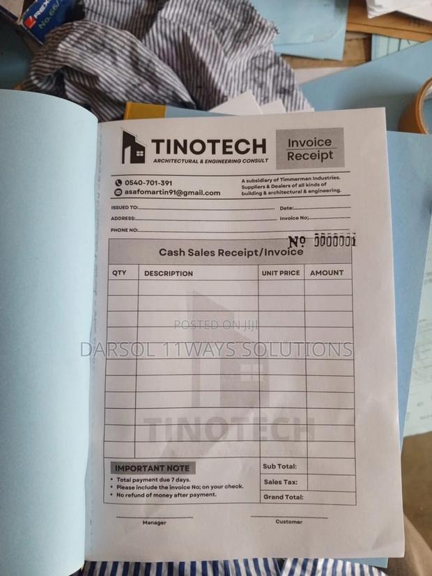 Receipt Book