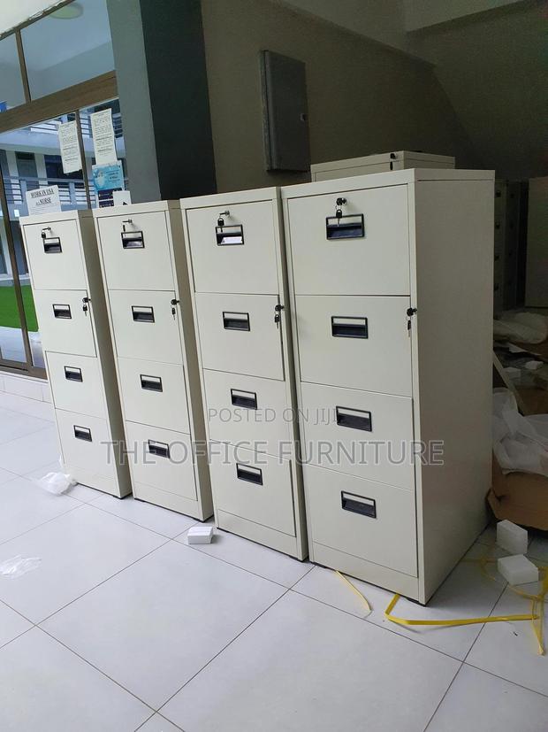 Fire Proof Four Drawer Cabinet With Safe · Photo 2