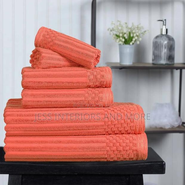 Ribbed Cotton 6-Piece Towel Set · Photo 3