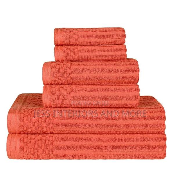 Ribbed Cotton 6-Piece Towel Set · Photo 4