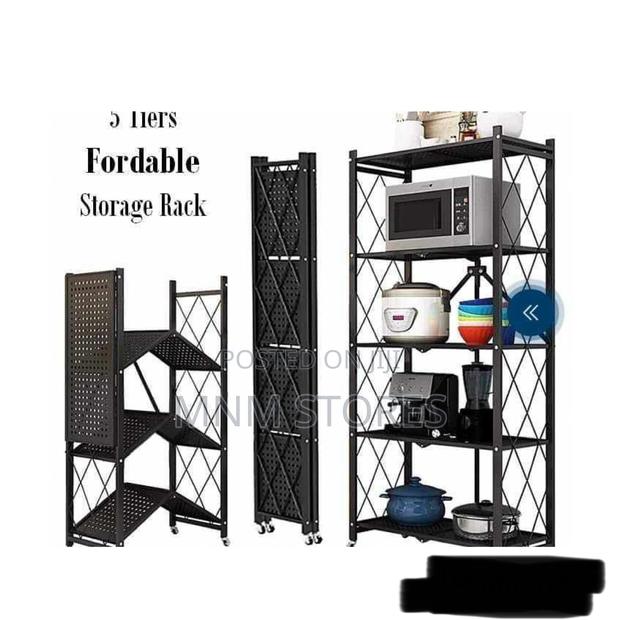 5 Tier Foldable Shelf Rack · Photo 1