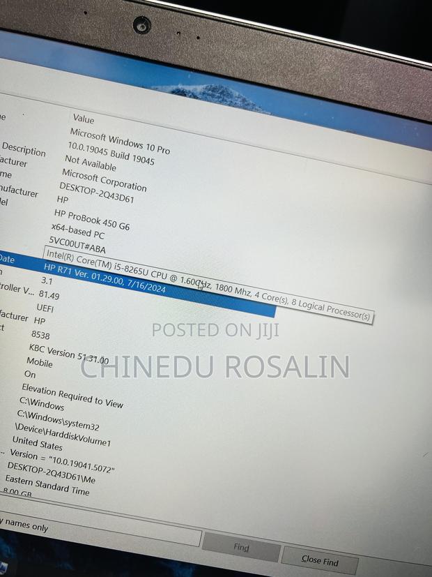 Laptop HP ProBook 450 G6 8GB Intel Core I5 SSD 256GB photo 4