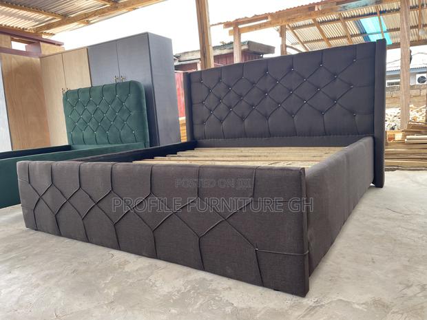 Coffee Brown 72x 75 Queen Size Bedframe// Durable And Luxurious photo 2