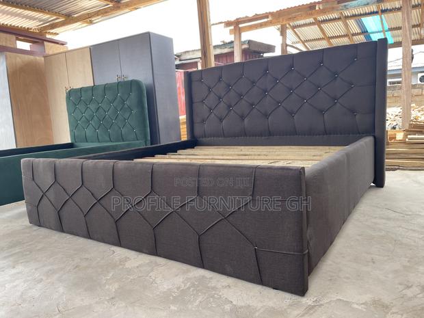 Coffee Brown 72x 75 Queen Size Bedframe// Durable And Luxurious