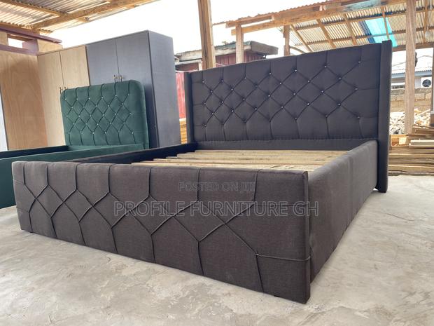 Coffee Brown 72x 75 Queen Size Bedframe// Durable And Luxurious photo 4