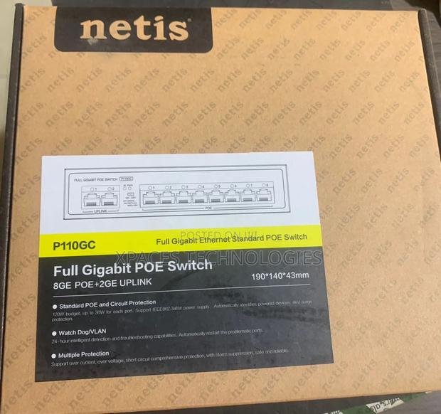 Netis 8port Poe Full Gigabit Switch (8gbe Poe+2gbe Uplink) photo 3