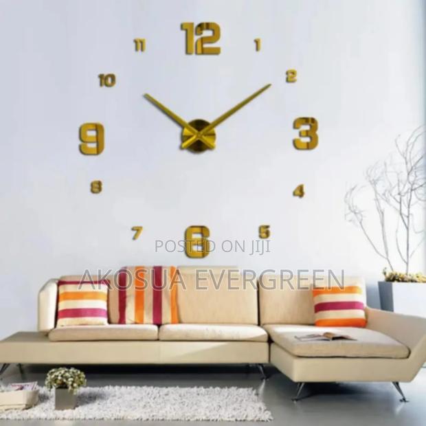 3d Wall Clock 120 Cm Available