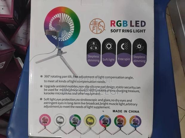 Rgb Led Electric Fan Direct Broadcast Lamp · Photo 4
