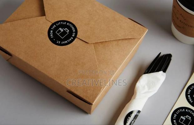 Brown Launch Box With Stickers · Photo 2