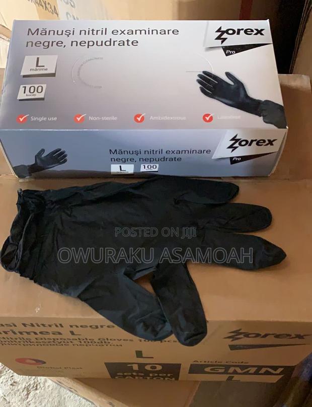Disposable Nitrile Powder Free Black Gloves · Photo 4