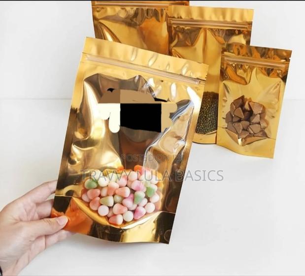New Golden Aluminium Foil Ziplock Stand Up Pouches · Photo 4