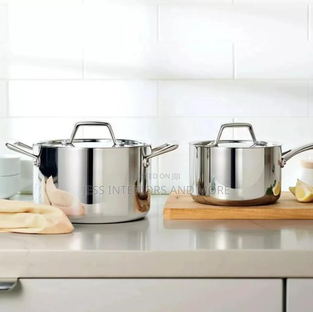 Tramontina Tri-Ply Coated Saucepan Set, 4 Pieces · Photo 4