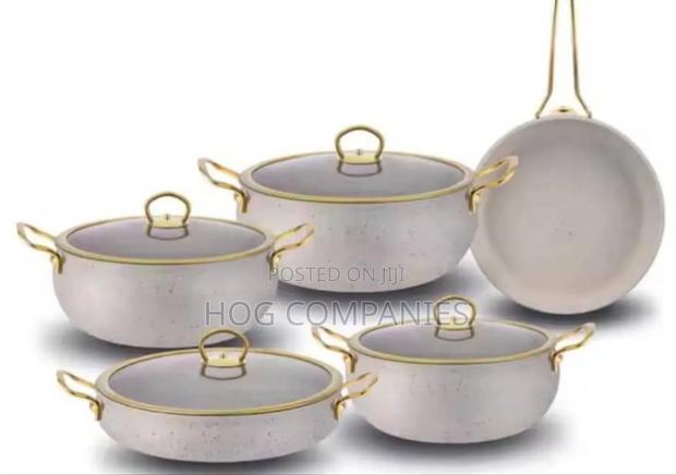 Granite Cookware Set Non-Stick Pot Pan Glass Lid · Photo 3
