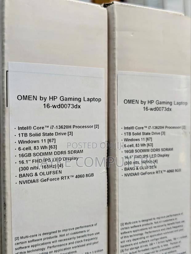 New Laptop HP Omen 16 16GB Intel Core I7 SSD 1T photo 3