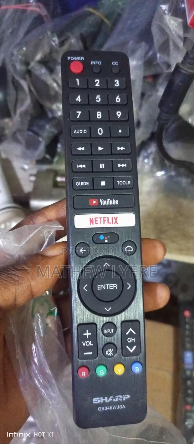 Smart Tv Remote Sharp for Netflix