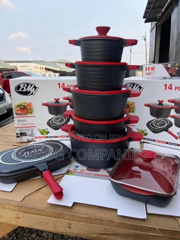 14pcs Set Nonstick Cookware and Pans and Glass Lid · Photo 3