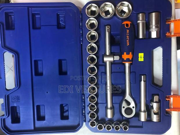 Wadfow 25 PCS 1⁄2 Inch Socket Set photo 4