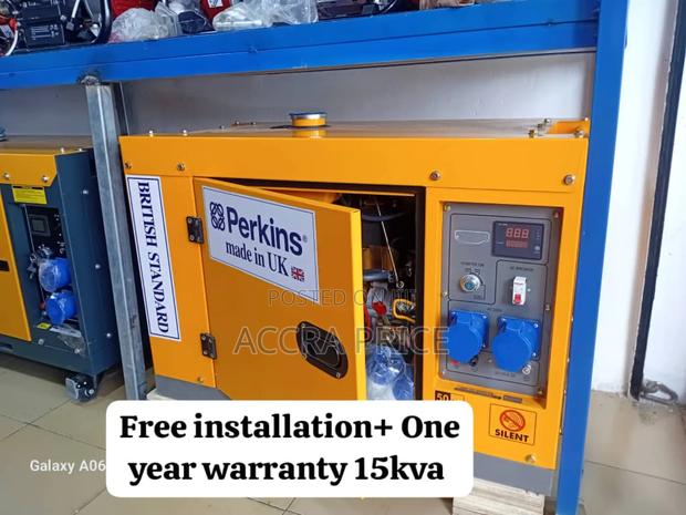 Well Circuited Perkins Diesel Generator 15kva Rated Diesel · Photo 1