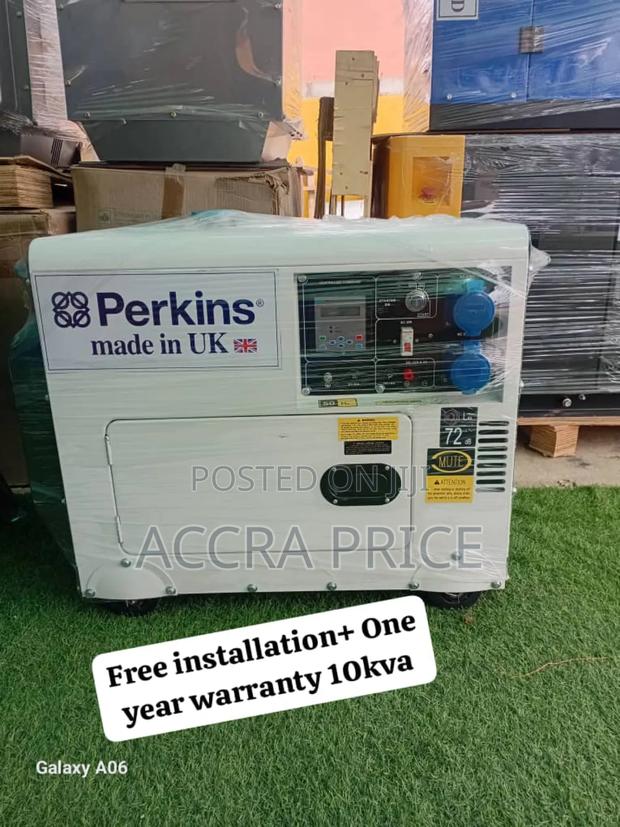 Well Circuited Perkins Diesel Generator 10kva Rated Diesel · Photo 1