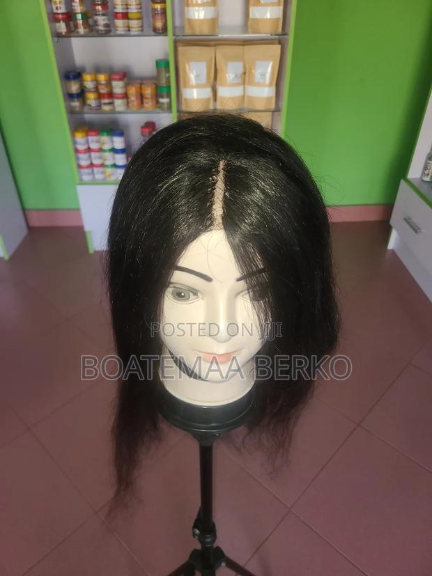Black Wavy Human Hair Wig photo 6