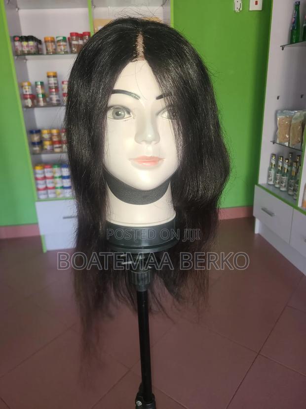 Black Wavy Human Hair Wig photo 7