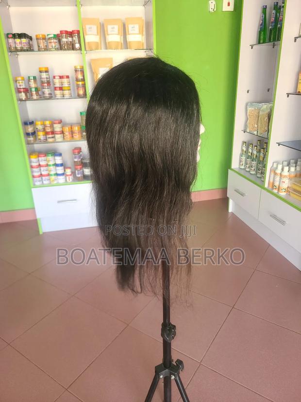 Black Wavy Human Hair Wig photo 9