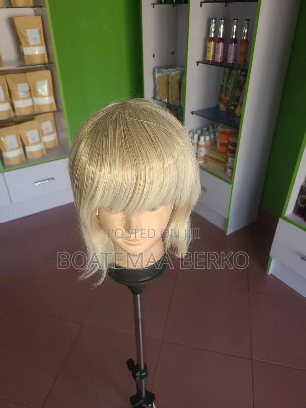 Bob French Cut Blonde Pixie Wig photo 2