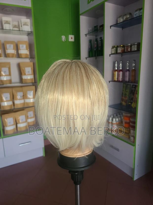 Bob French Cut Blonde Pixie Wig photo 3