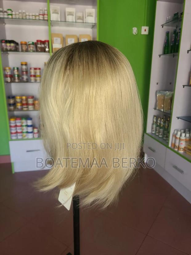 Straight Fibre Hair Blonde Wig photo 5