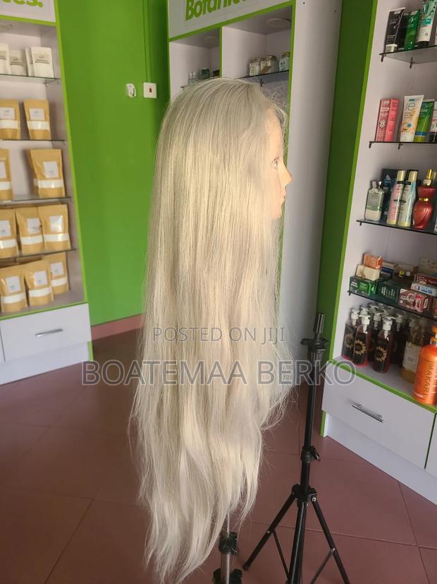 Long Straight Blonde Wig photo 3
