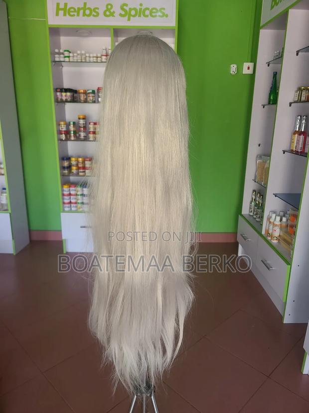 Long Straight Blonde Wig photo 5