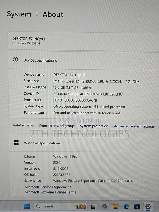 Laptop Dell 16GB Intel Core I5 SSD 512GB photo 3