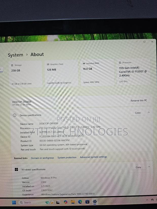 Laptop HP Elite X2 G8 16GB Intel Core I5 SSD 256GB photo 6
