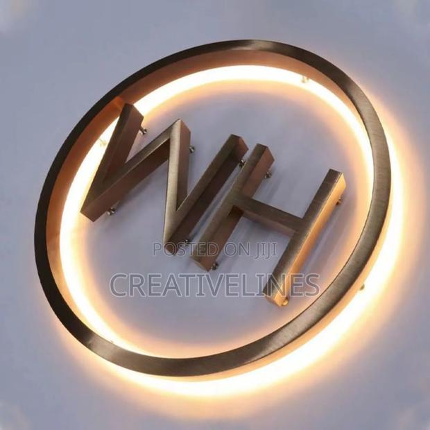 Round Lighting Signage · Photo 3