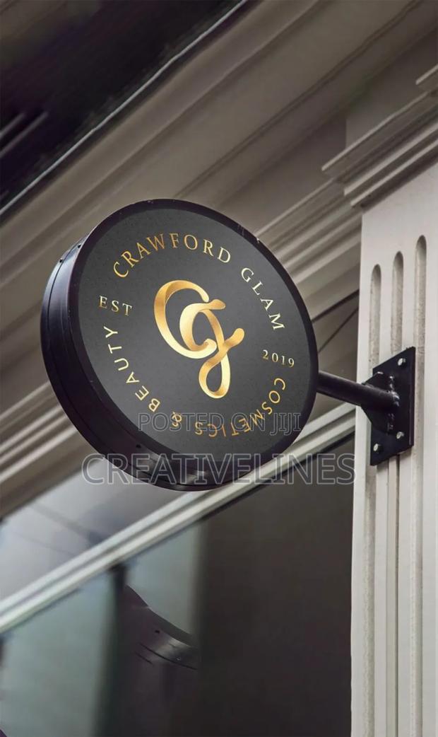 Outdoor Round Signage. · Photo 4
