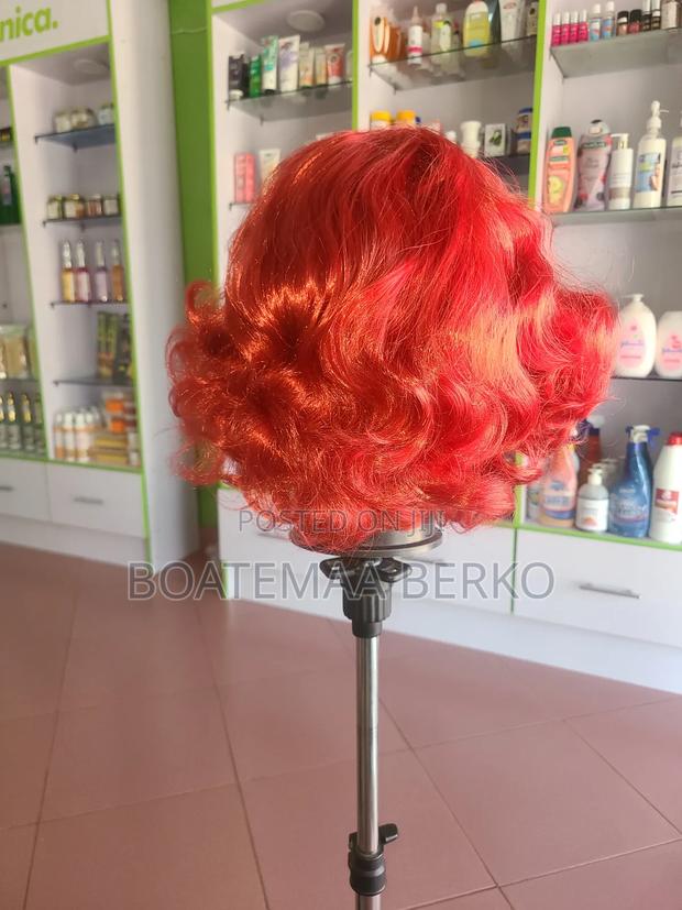 Red Wavy Wig photo 2