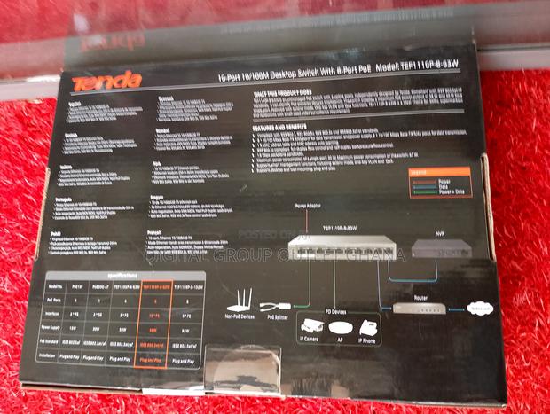 8 Port Tenda Poe Switch photo 3