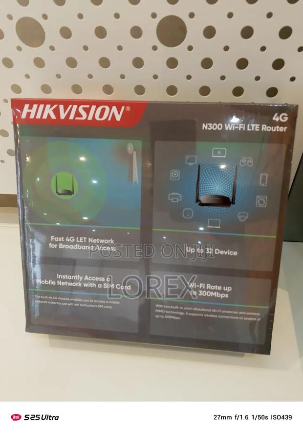 Hikvision 4g Lte Universal Sim Router 300mbps Wr4g3n · Photo 4