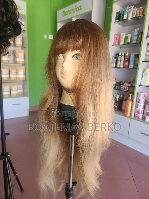 Brown Blonde French Cut Wig photo 3