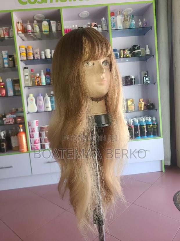Brown Blonde French Cut Wig photo 4