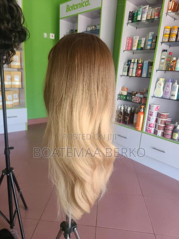 Brown Blonde French Cut Wig photo 6