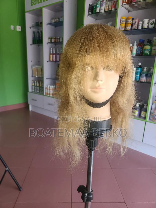 Golden Blonde Wavy French Cut Wig