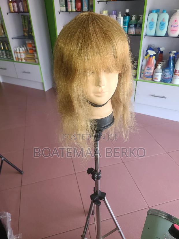 Golden Blonde Wavy French Cut Wig photo 2