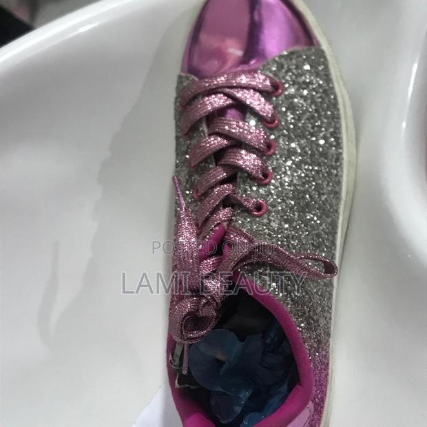 Purple Shiny Design Flat Shoe · Photo 3