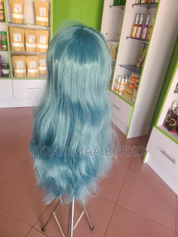 Light Blue Body Wavy Wig photo 4