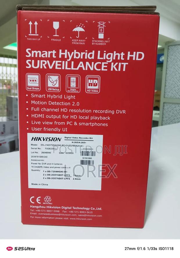 Hikvision 4ch Kit 2mp Smart Hybrid Audio With 500gb HDD · Photo 4
