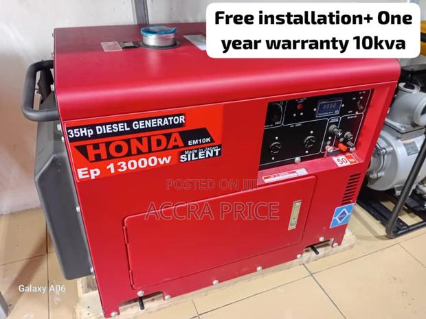 Power All Day Generator 10kva Honda Diesel Bearable Noise · Photo 1