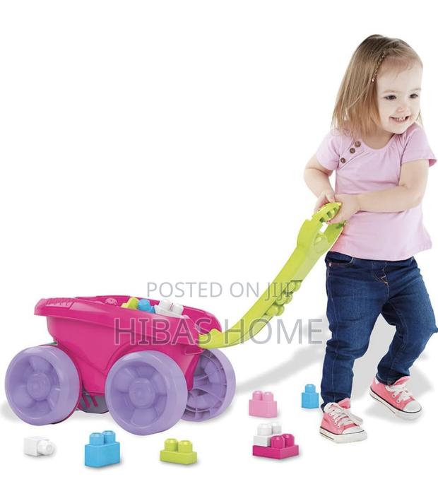 Mega Bloks Scooping Wagon With Building Blocks 125+ PCS