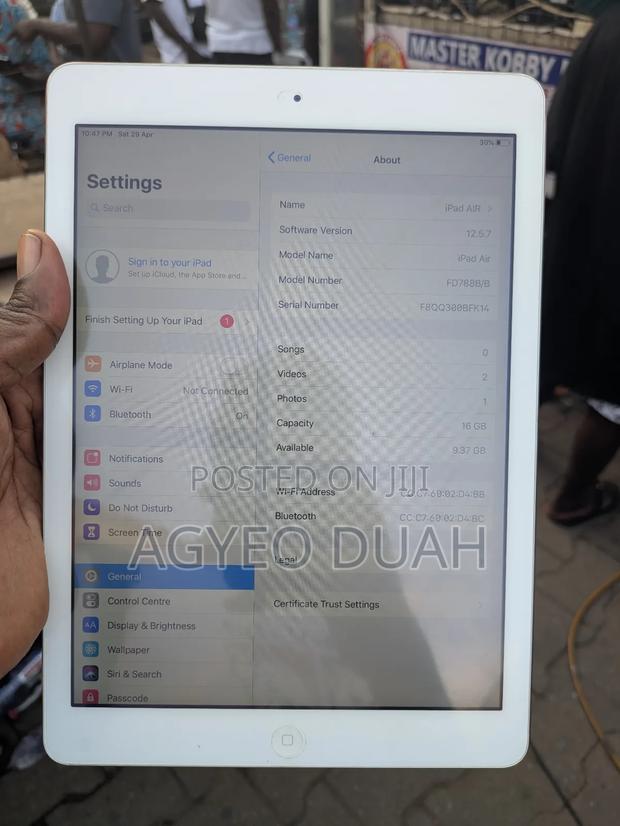 Apple iPad Air 16 GB Silver
